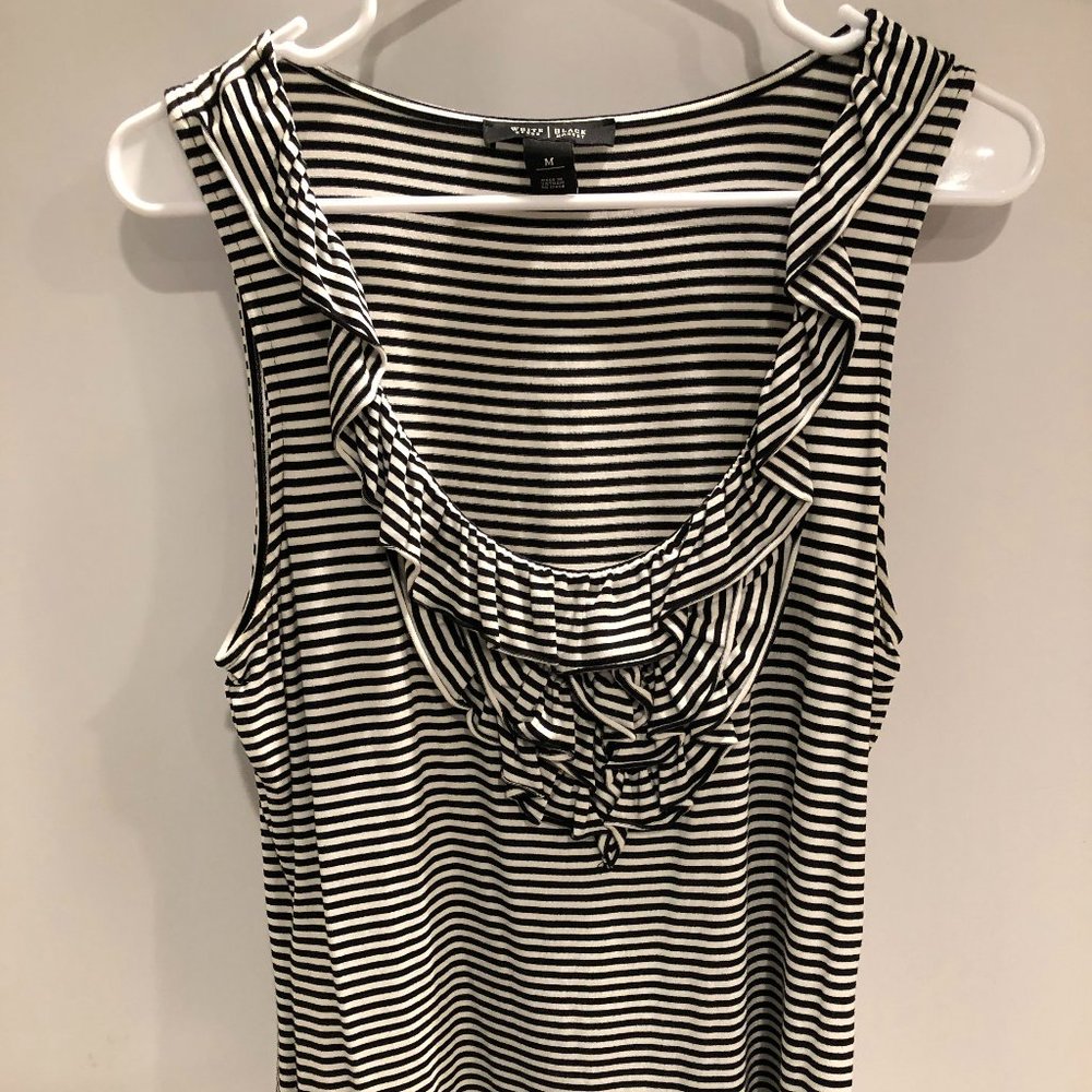 WHBM Ruffled Striped Top - Picture 2 of 6
